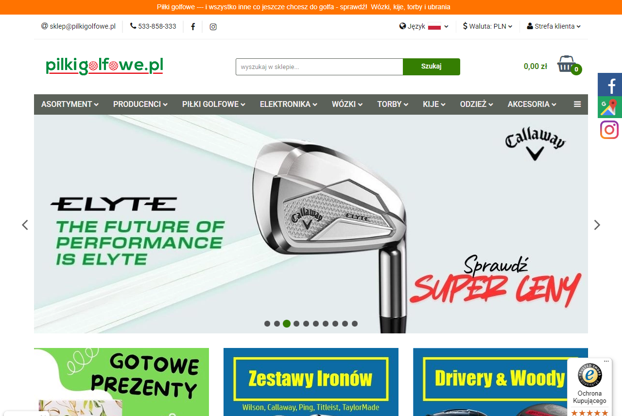 Czy warto kupować sprzęt golfowy online?