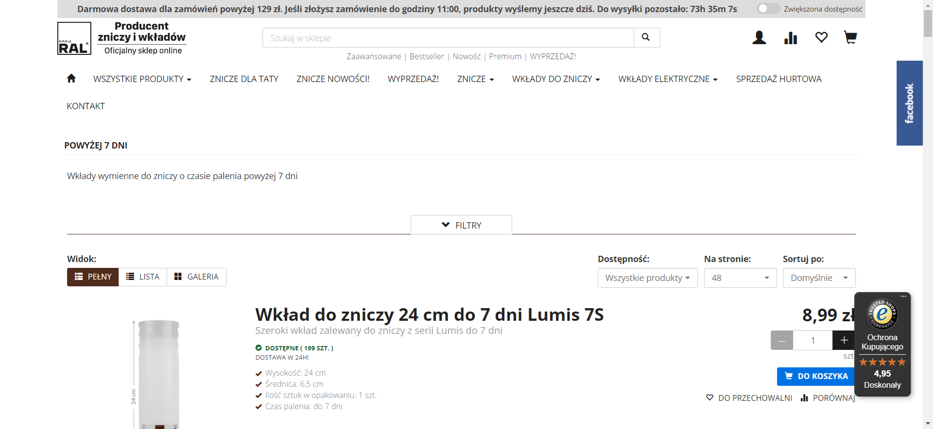 Co wpływa na długość palenia wkładów do zniczy?