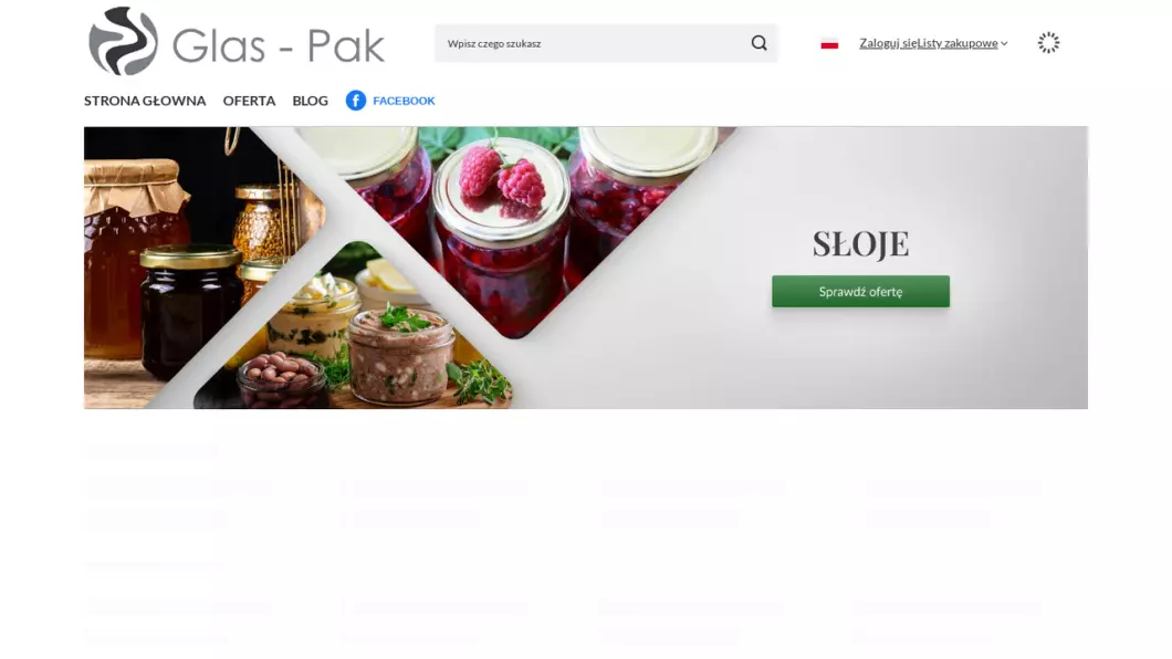 GLAS-PAK - Hurtownia słoików i butelek szklanych
