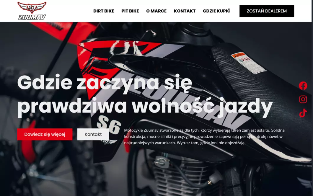 Zuumav - motocykle terenowe