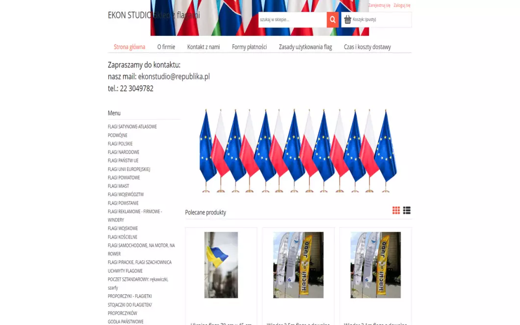 EKON STUDIO Sklep z flagami